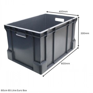 Heavy Duty Stacking Euro Box 60cm 65 Litre